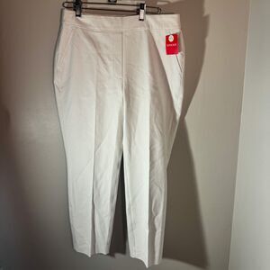NWT SPANX On-the-Go Slim Straight Ankle Pants in Classic White